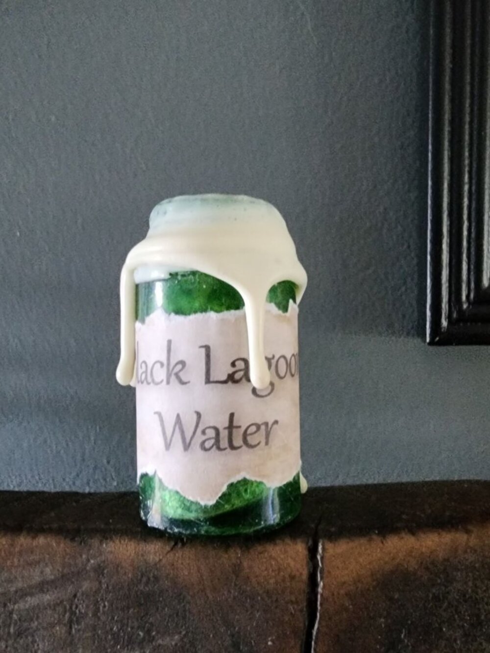 Vintage Halloween Apothecary Bottle made from Upcycled Vintage Glass Bottle, Spo